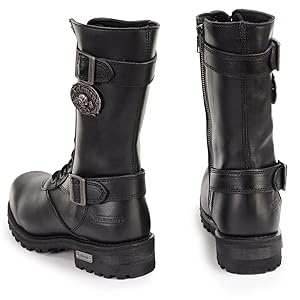 Amazon.com: Xelement X19409 Men's Black Fury 12-Inch Leather